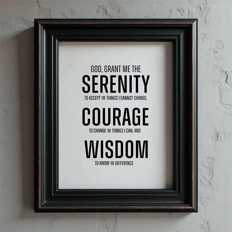 Serenity Prayer Wall Art