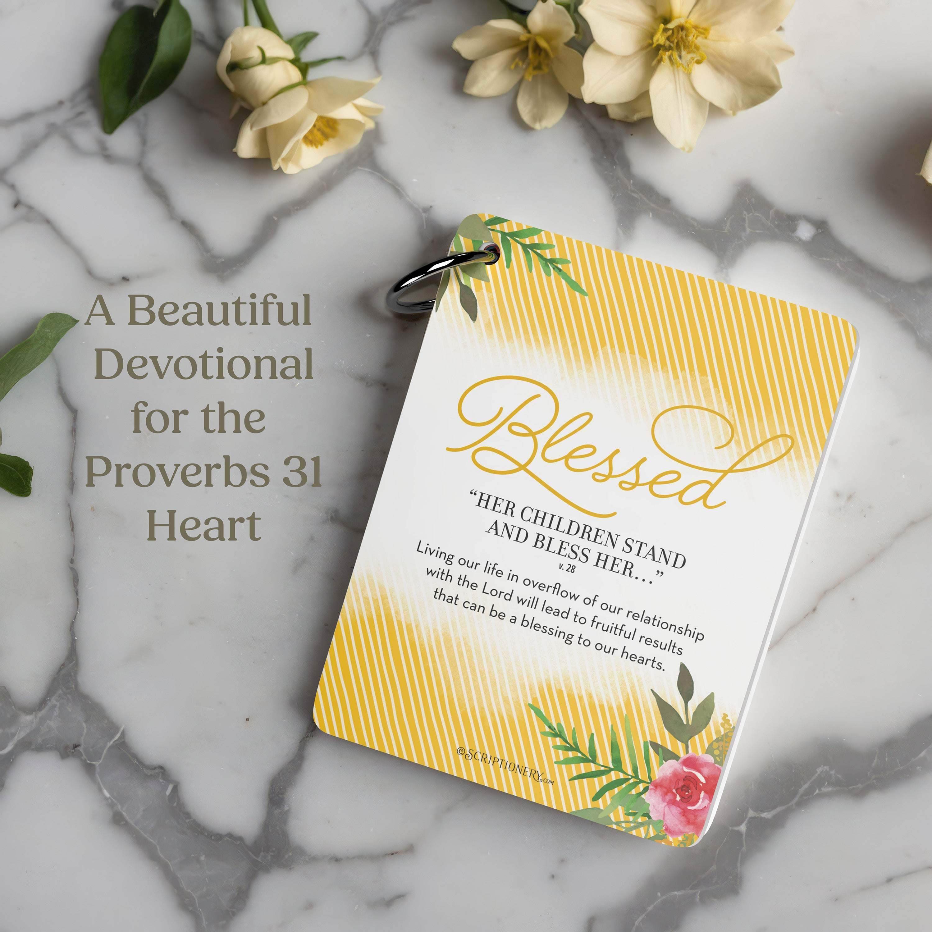 Proverbs 31 Woman Devotional Scripture Cards - Mod Day Art