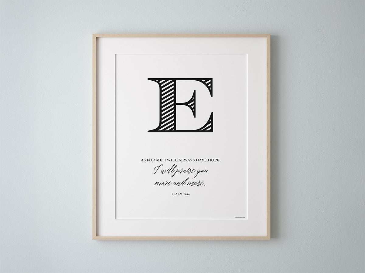 Hope Bible Verses Wall Decor | Engraved-Style