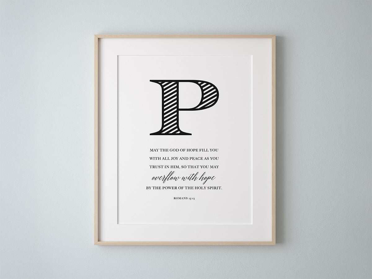 Hope Bible Verses Wall Decor | Engraved-Style