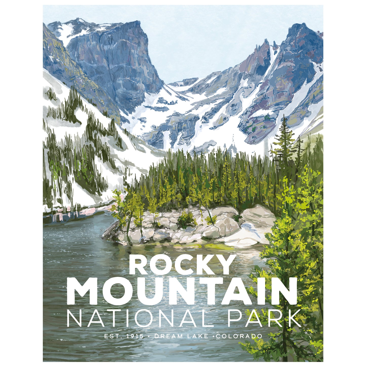 Rocky Mountain National Park Poster