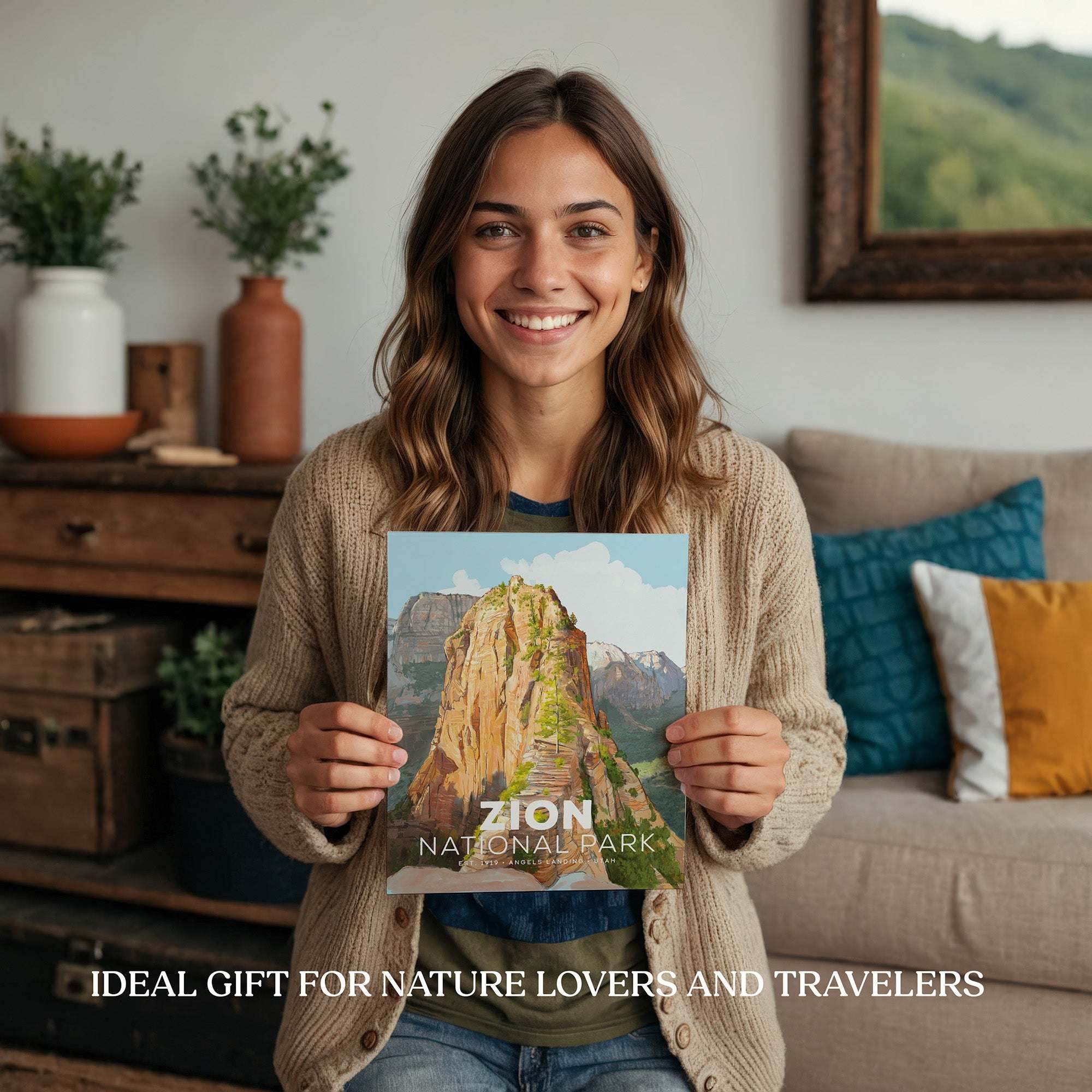 Zion National Park Poster | 8x10 or 11x14 - Mod Day Art