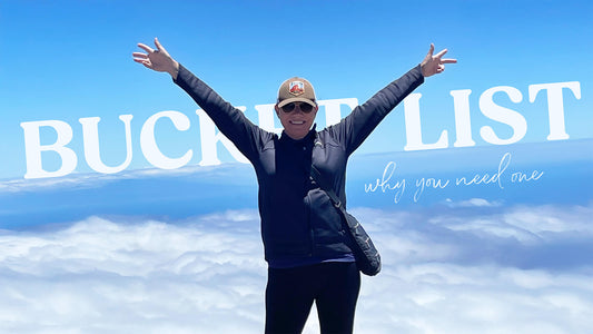 Bucket List image of Yvette on top of Haleakalā in Hawaii.