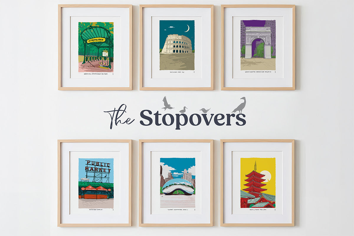 Hand-Illustrated Stopovers: The Story Behind Our New City Print Series
