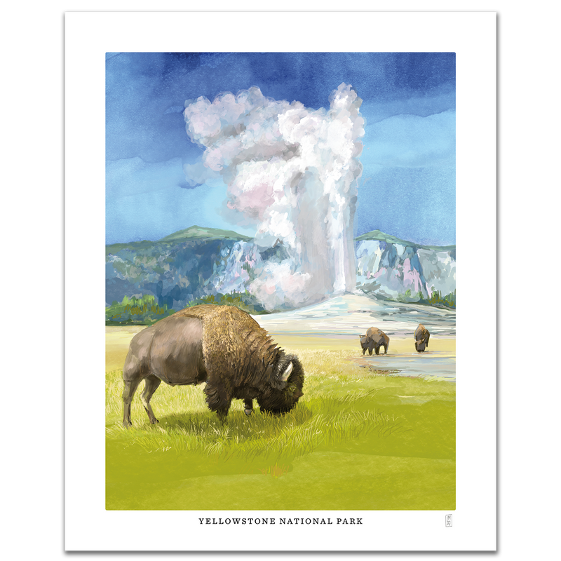 Yellowstone National Park Hand-Signed Collection 