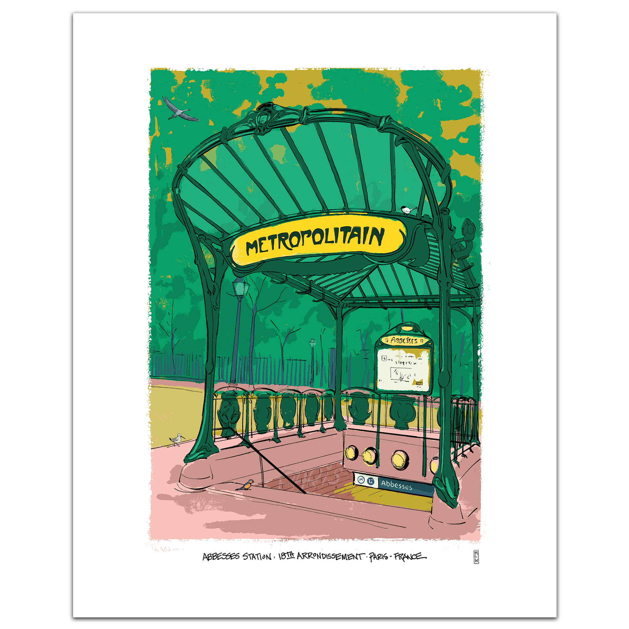 Abbesses Station, Paris