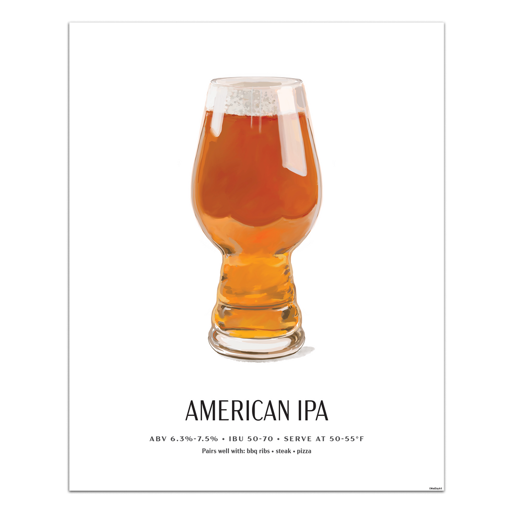 American IPA Beer Poster