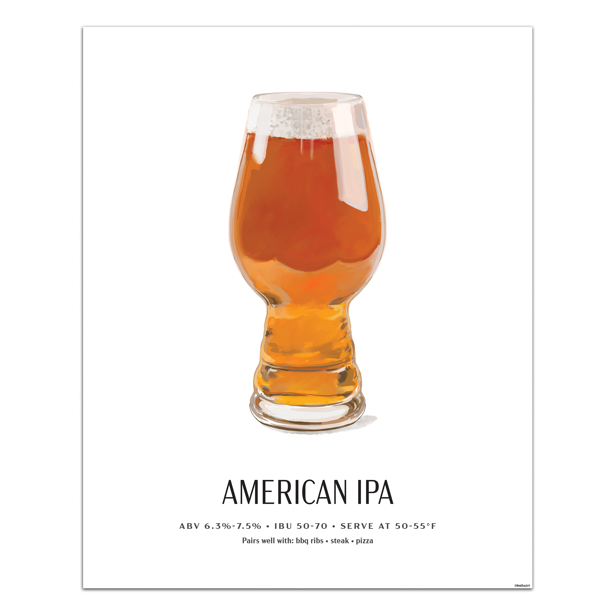 American IPA Beer Poster