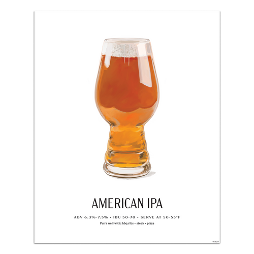 American IPA Beer Poster