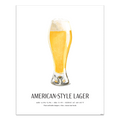 American Style Lager Beer Poster