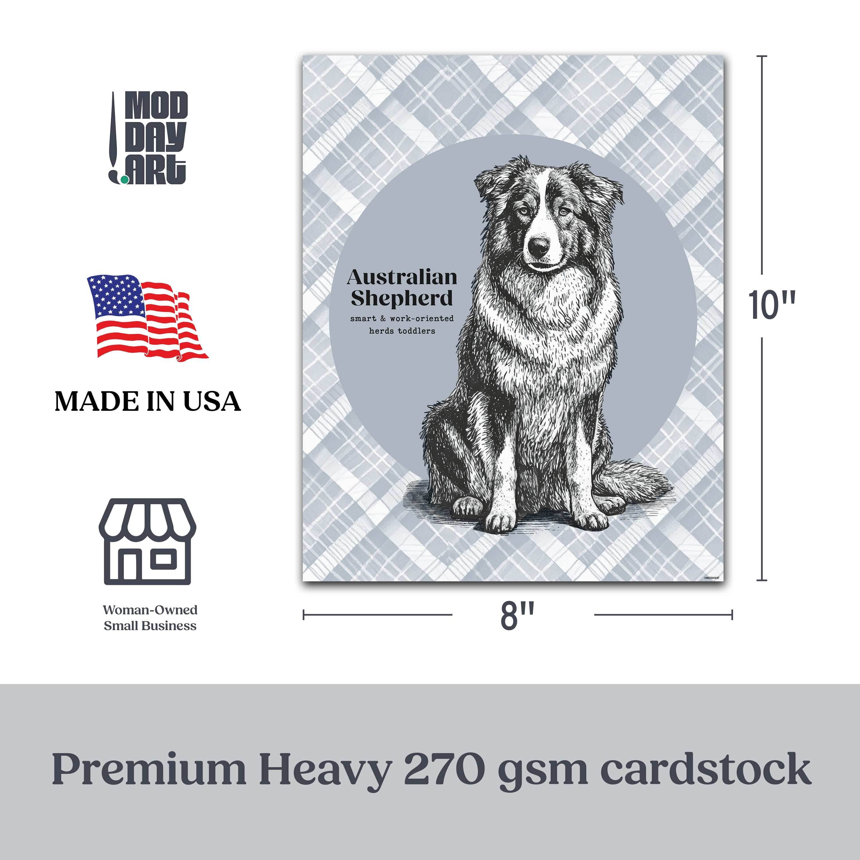 Aussie_Wall-Art-8x10-Dimensions_Made_USA - Mod Day Art