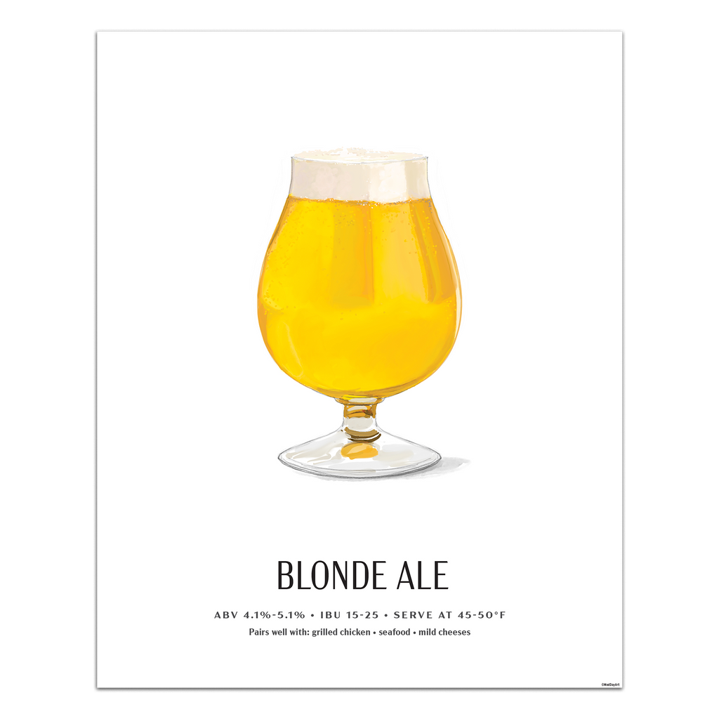 Blonde Ale Beer Poster