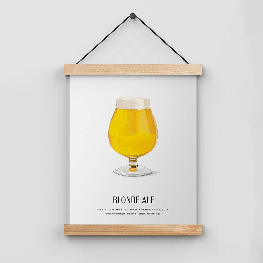 Blonde_Ale_Beer_Poster_8x10_in_poster_hangar - Mod Day Art
