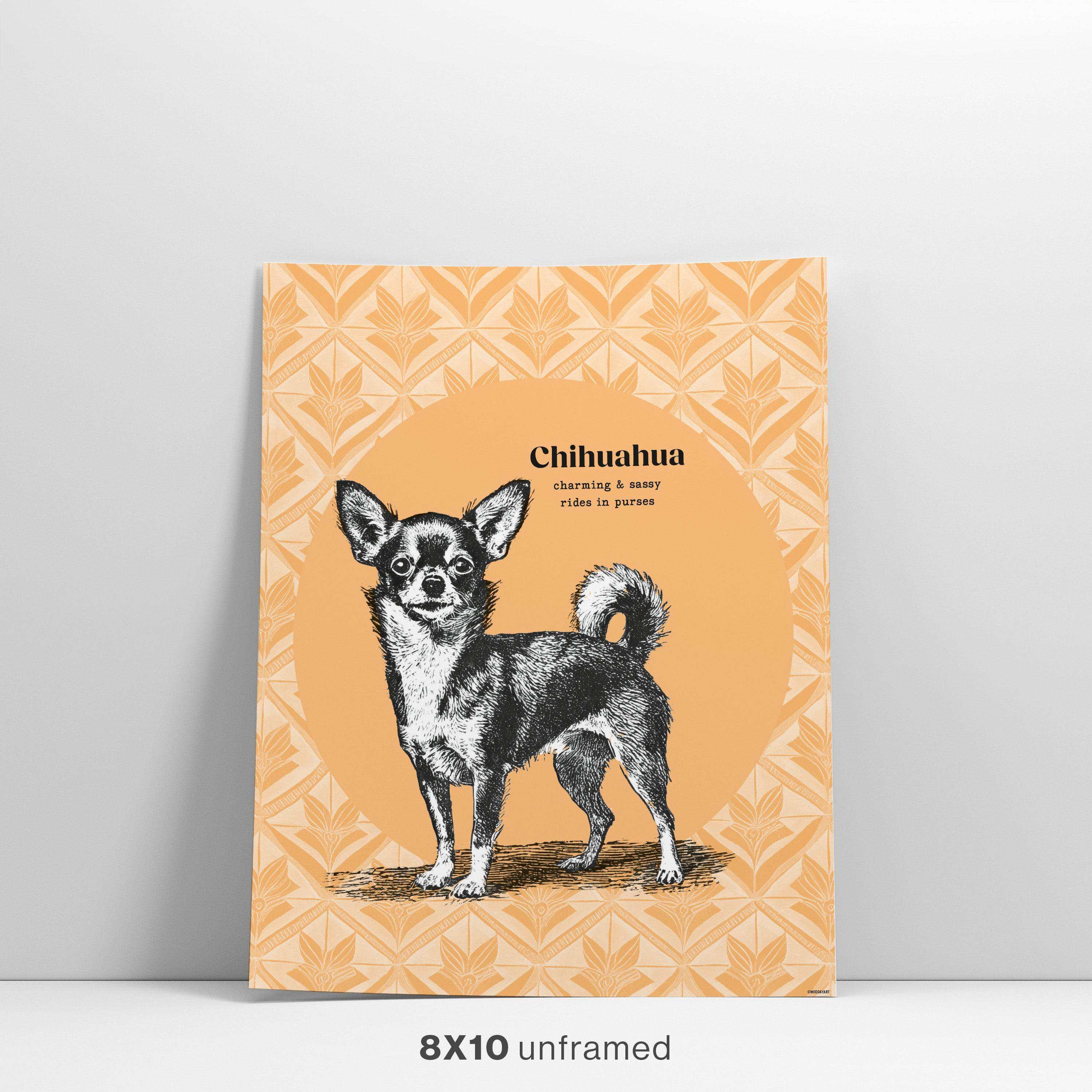 Chihuahua Drawing Wall Art