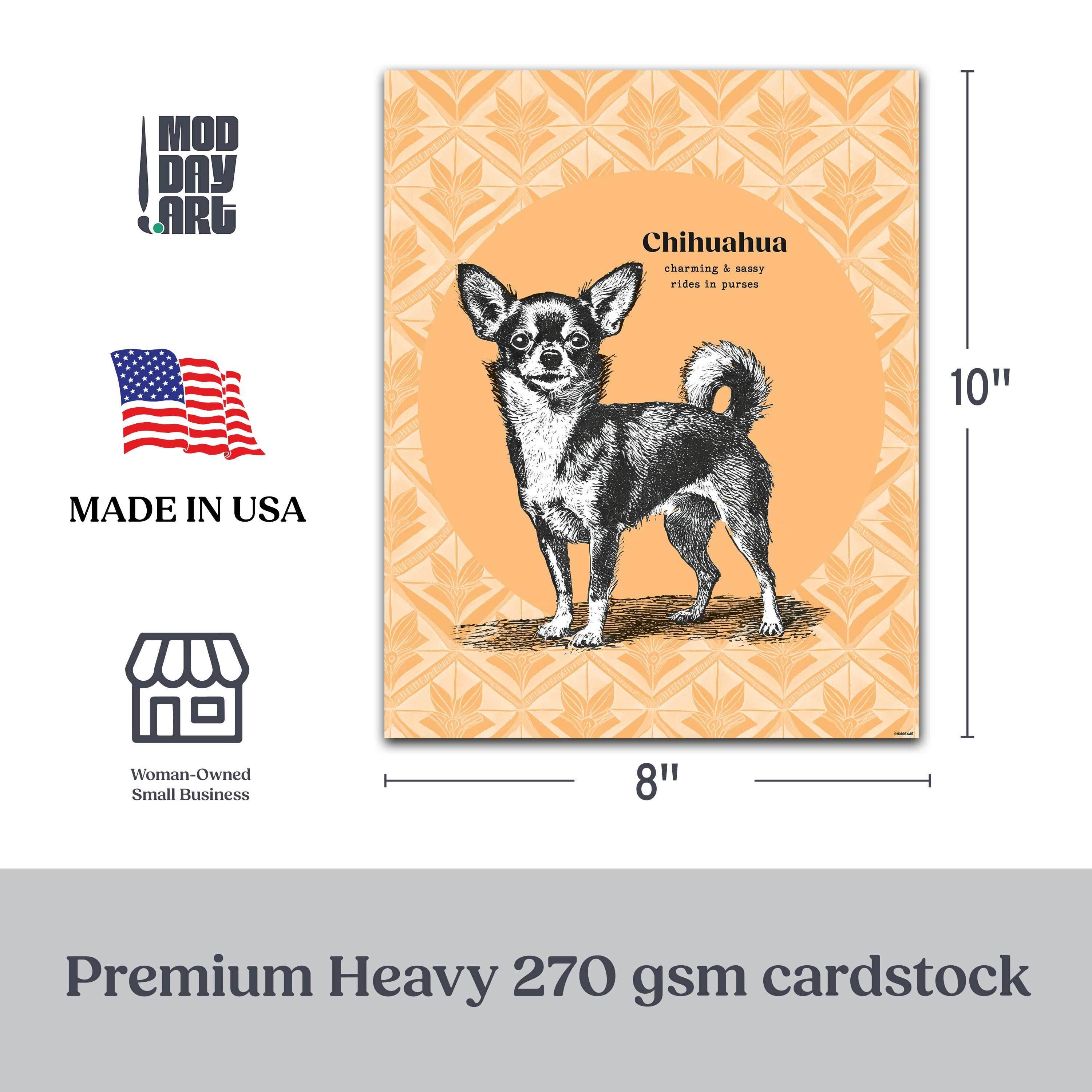 Black and white English Bulldog drawing with abstract plaid background, featuring playful caption.