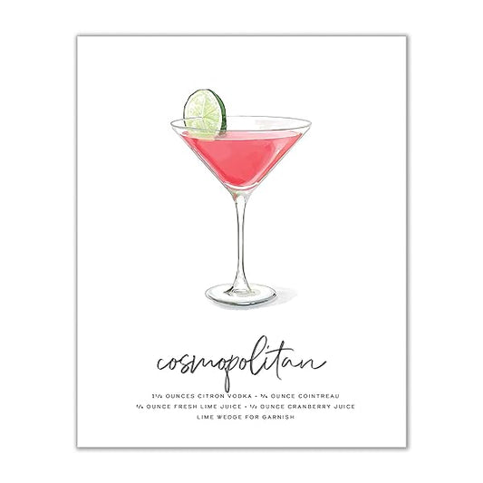 Cosmopolitan Cocktail Wall Art