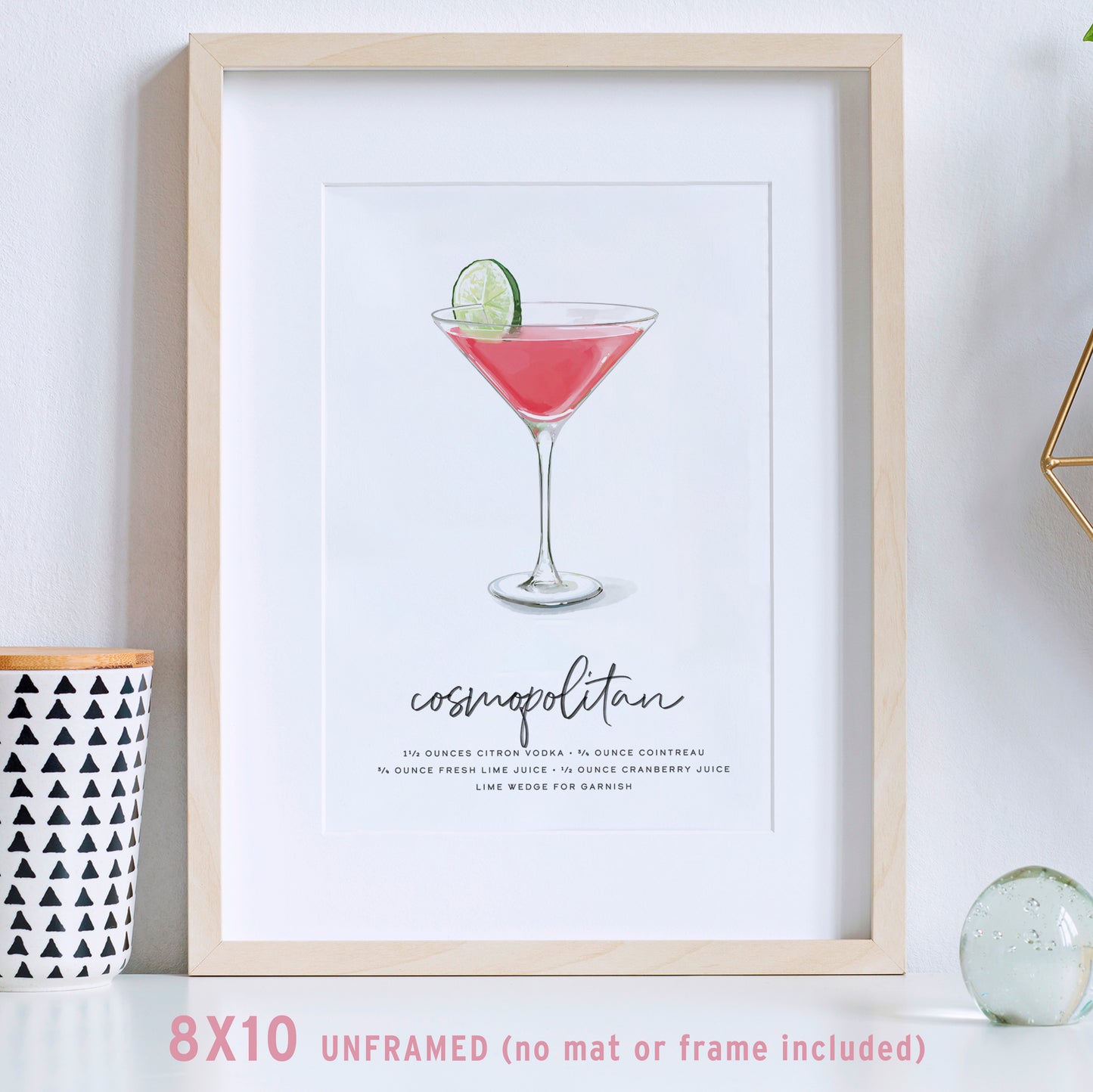 Cosmopolitan Cocktail Wall Art