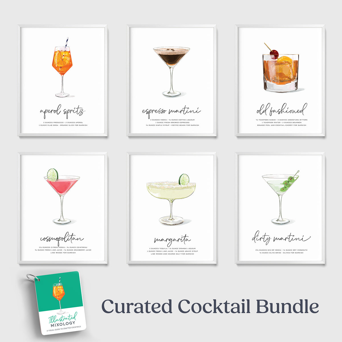Curated Cocktail Bundle Framed