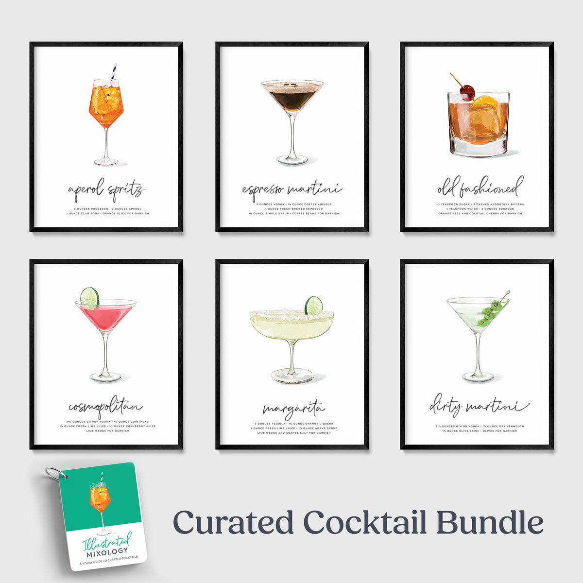 Curated Cocktail Bundle Framed