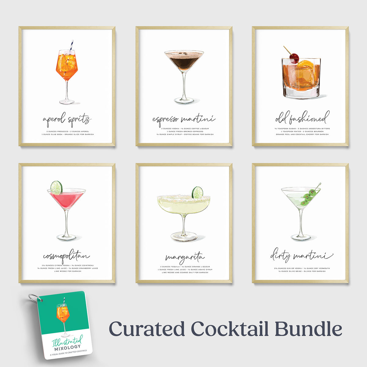 Curated Cocktail Bundle Framed