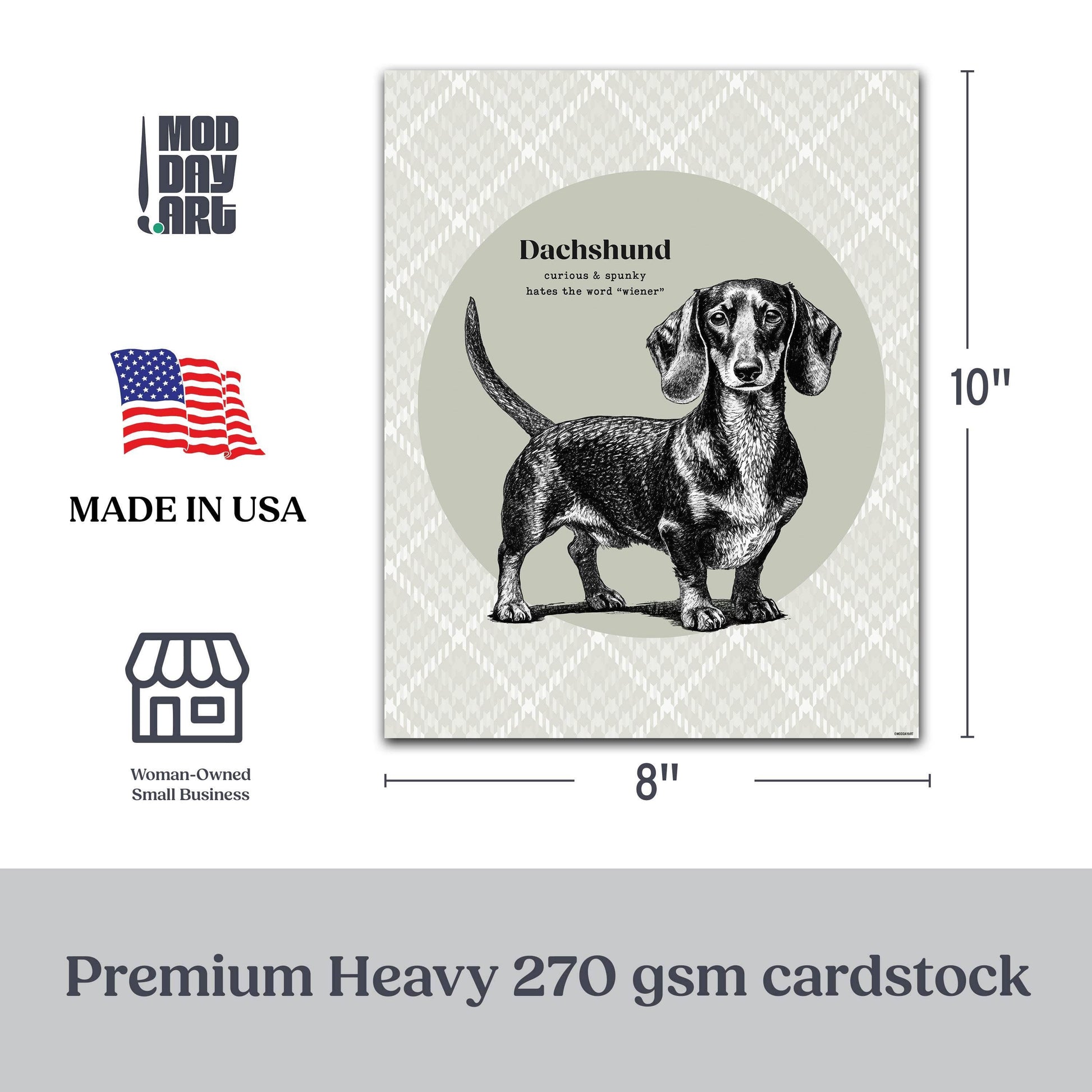 Dachshund Art - Mod Day Art