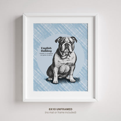 English Bulldog Wall Art