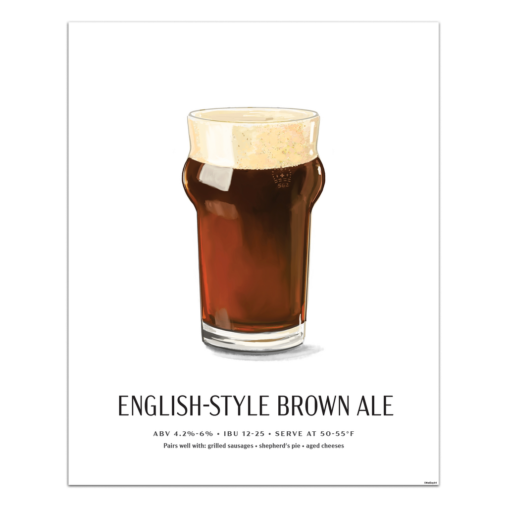 English style brown ale Beer Poster