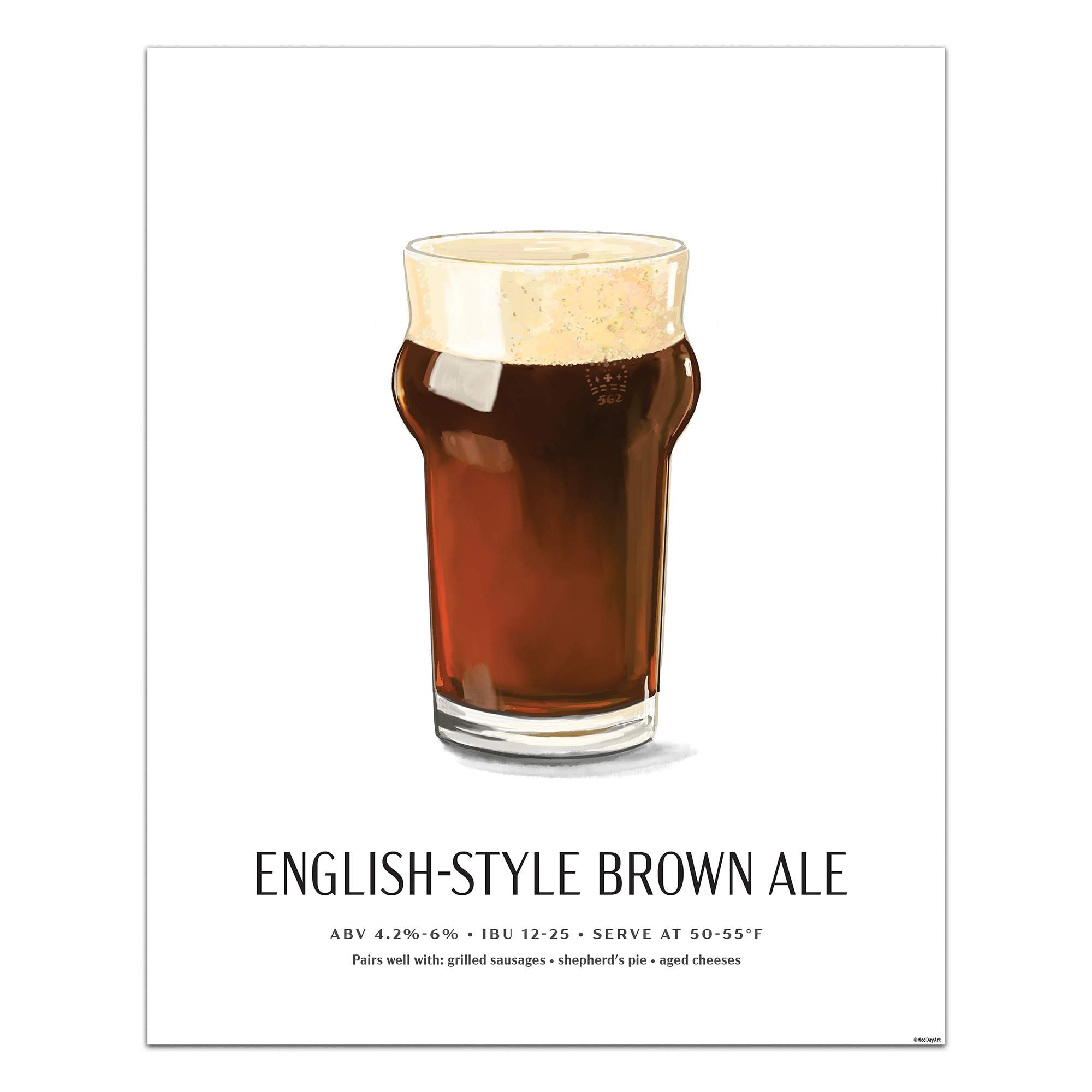 English style brown ale Beer Poster