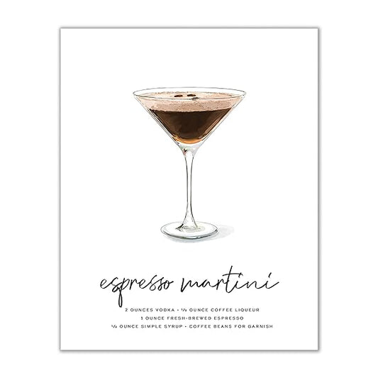 Espresso Martini Cocktail Wall Art