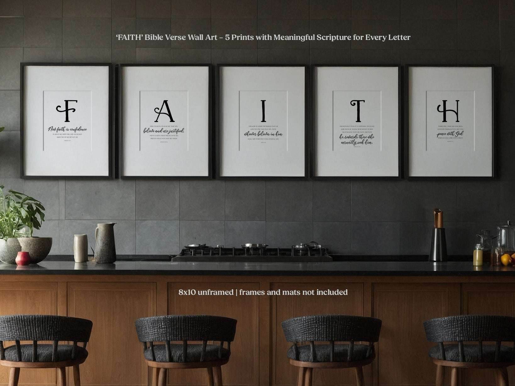 Faith christian art gift in room