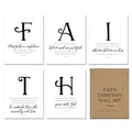 Faith biblical wall art feature