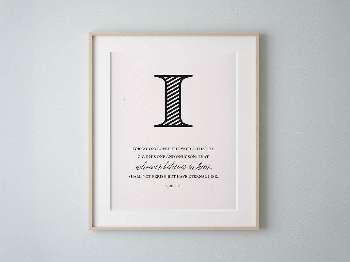 Faith bible verse home decor in frame