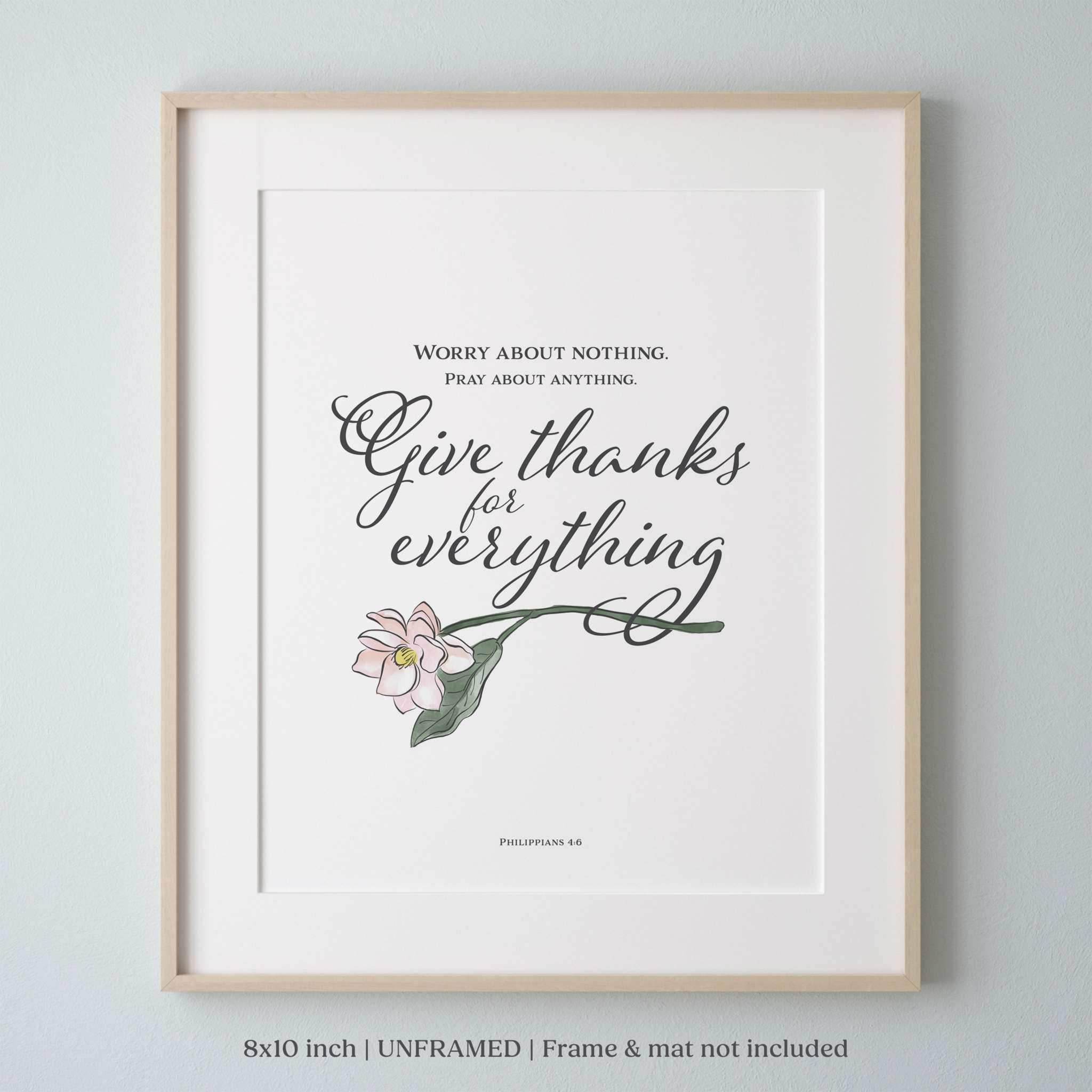 Christian wall art featuring "It Is Well With My Soul" with hand-drawn floral designs and Bible verses.