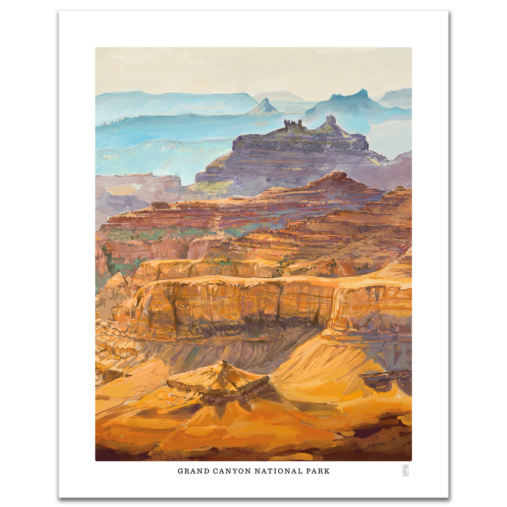 Grand Canyon National Park art print hand-signed by the artist