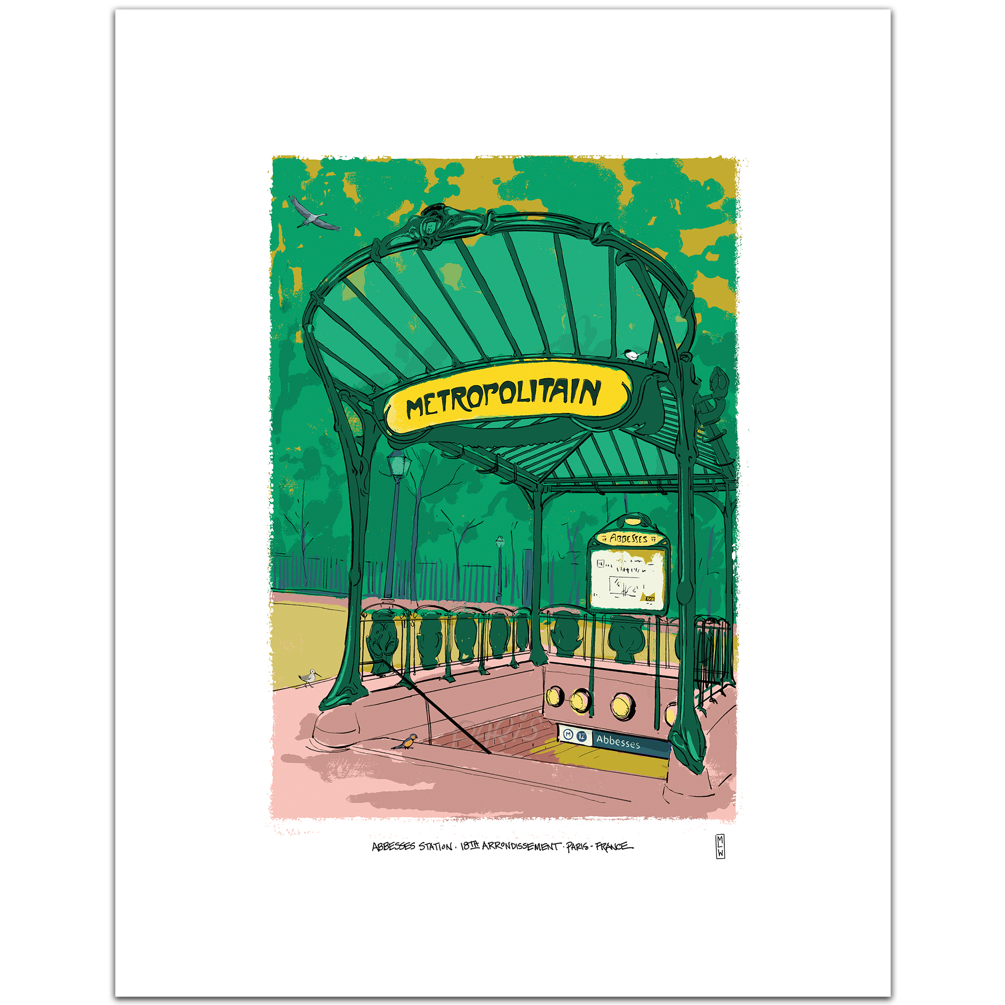 Abbesses Station, Paris