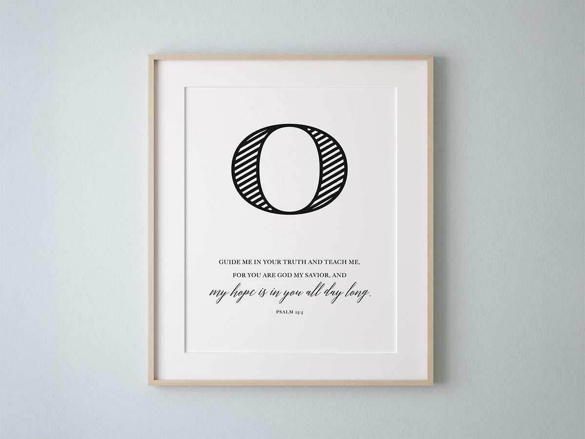 Hope modern christian wall art O