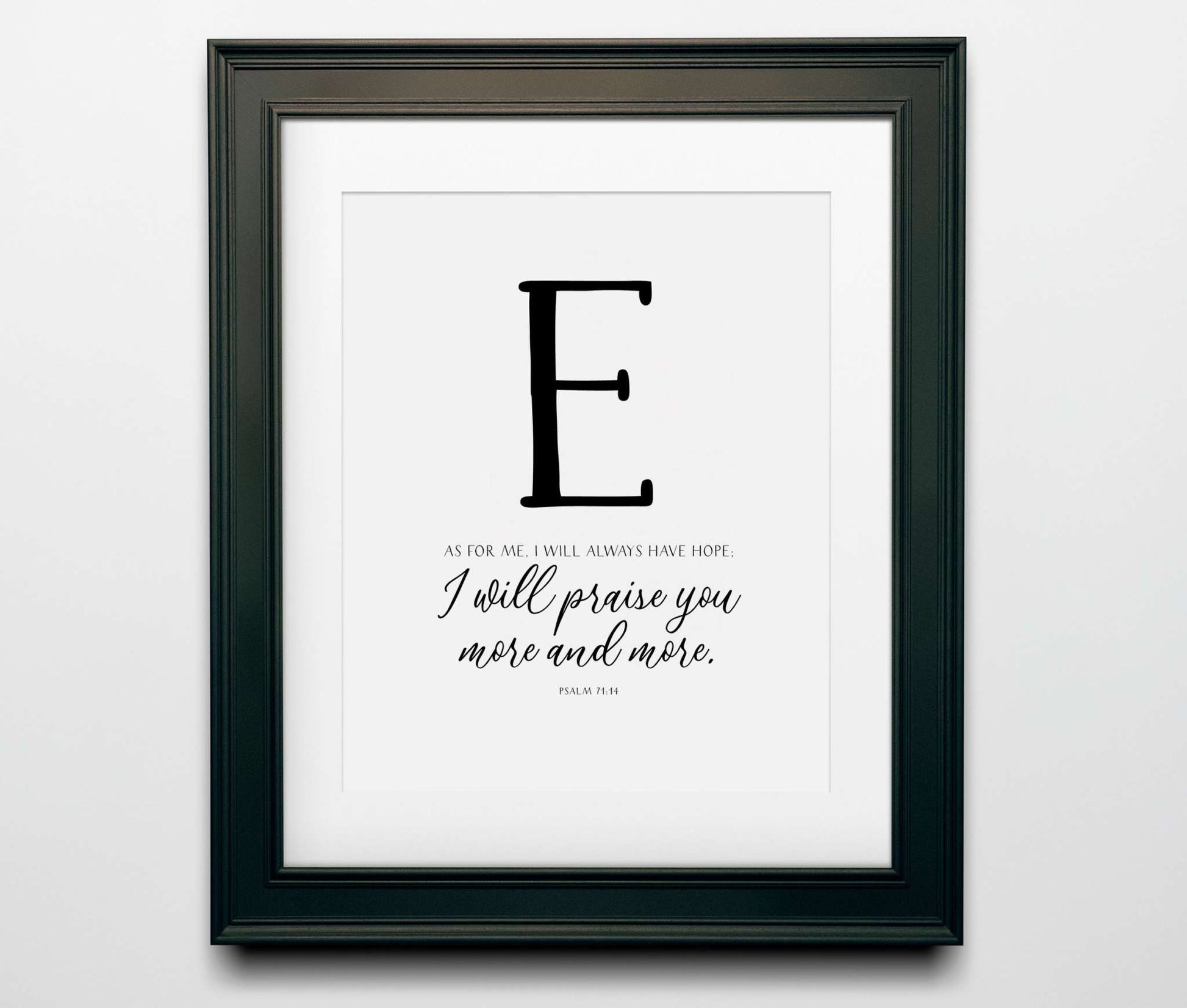 Hope Bible Verses Wall Decor - Hope Christian wall art with inspirational scripture, 8x10 premium cardstock.
