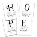 4-piece Hope Bible christian decor set 