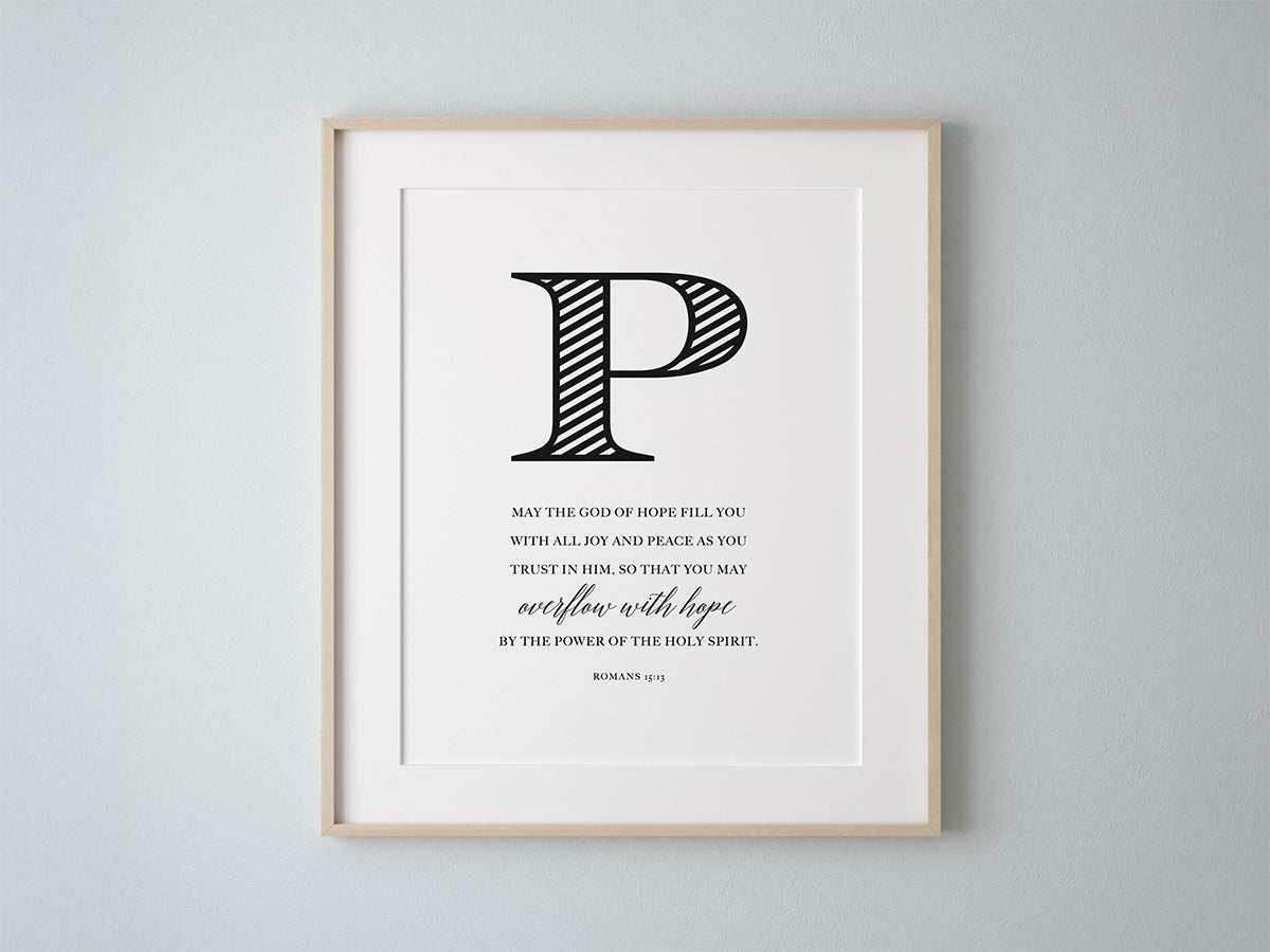 Hope modern christian wall art P