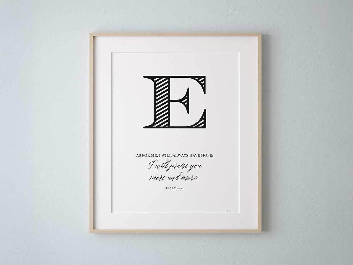 Hope modern christian wall art E