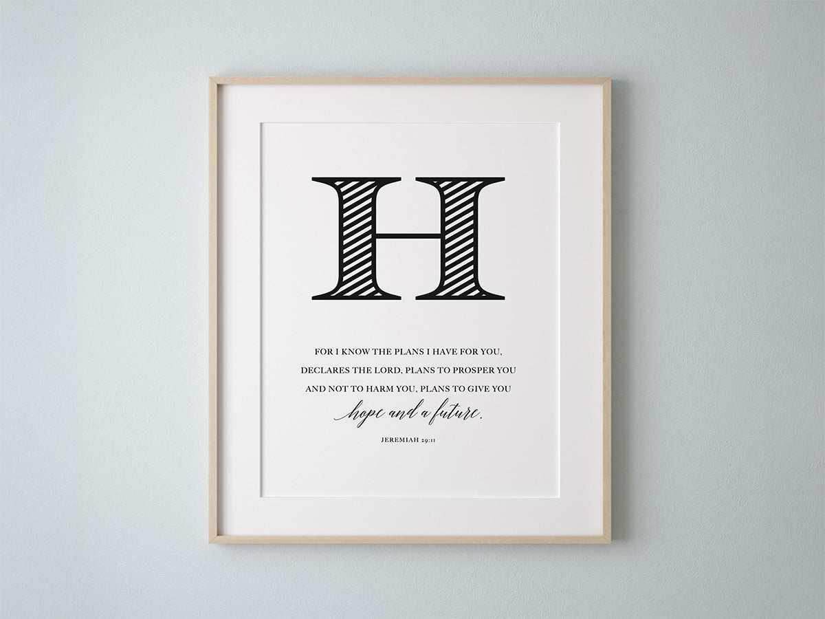 Hope modern christian wall art H