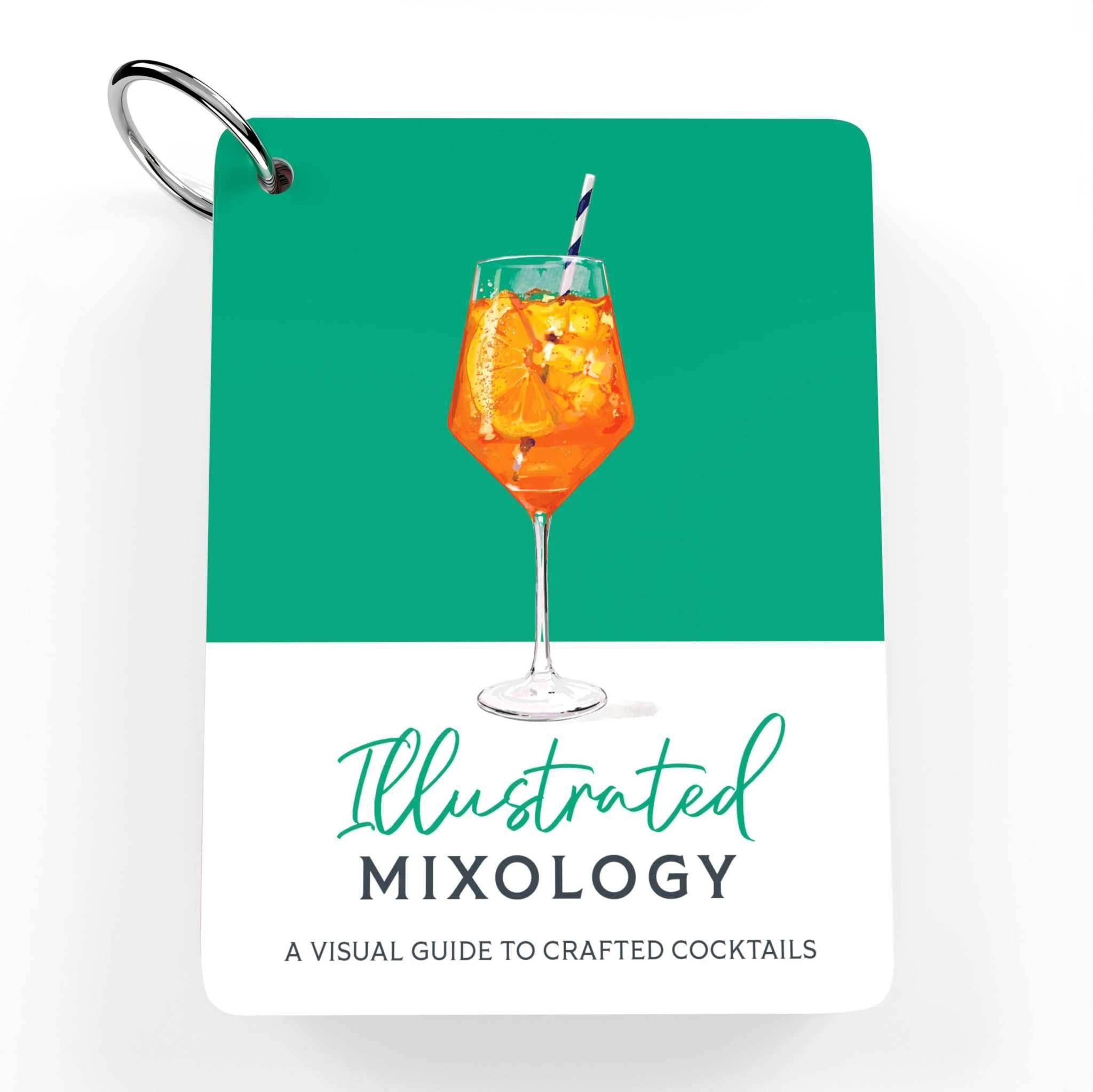  Illustrated Mixology Cocktail flashcards feature image showing the cover.