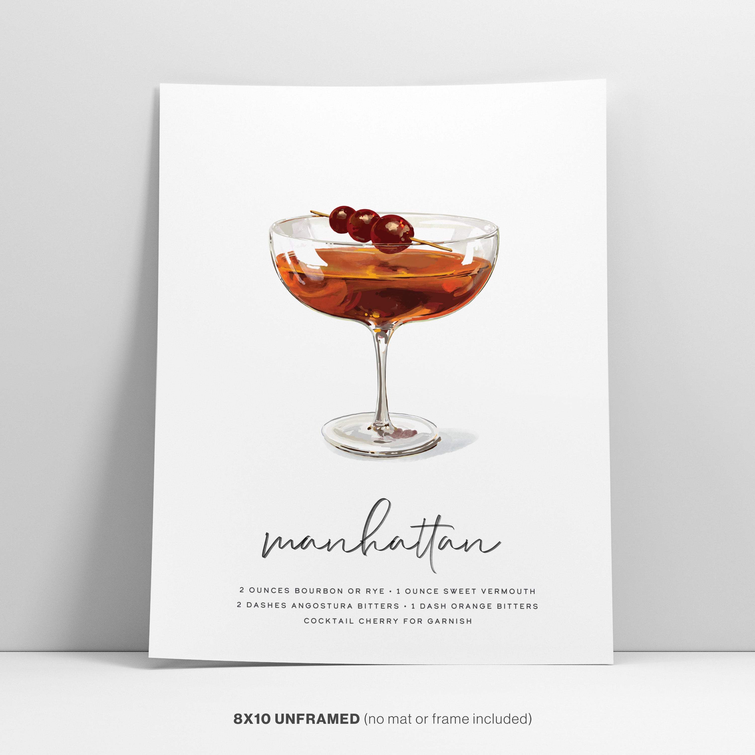 Manhattan Cocktail Wall Art