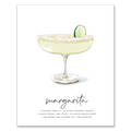 Margarita hand-drawn cocktail wall art