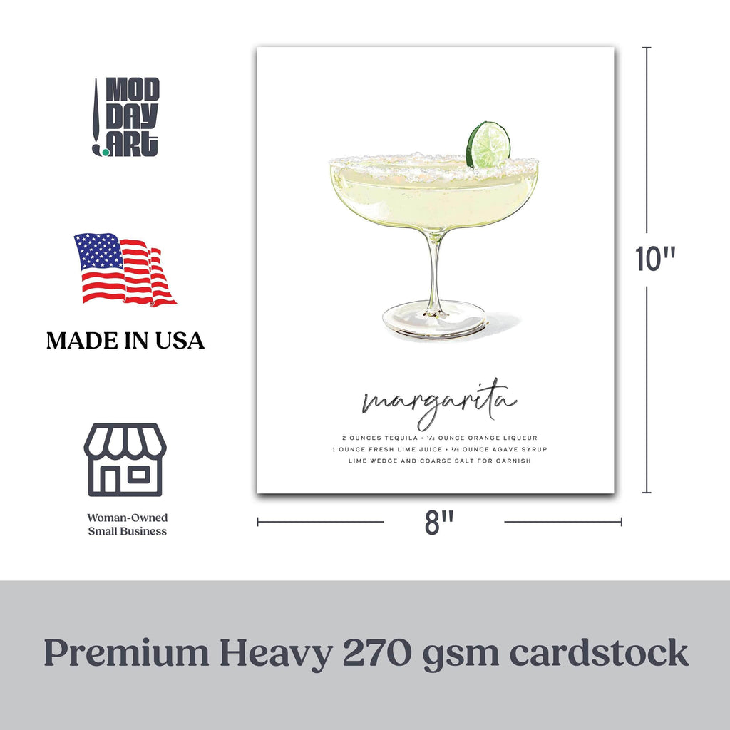 Margarita Cocktail Wall Art - Mod Day Art