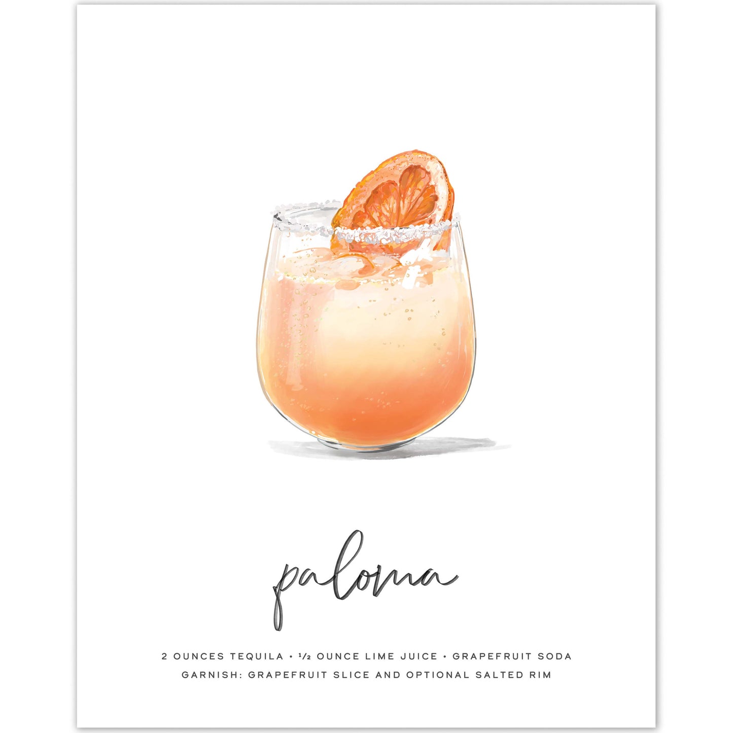 Paloma Cocktail Wall Art feature image