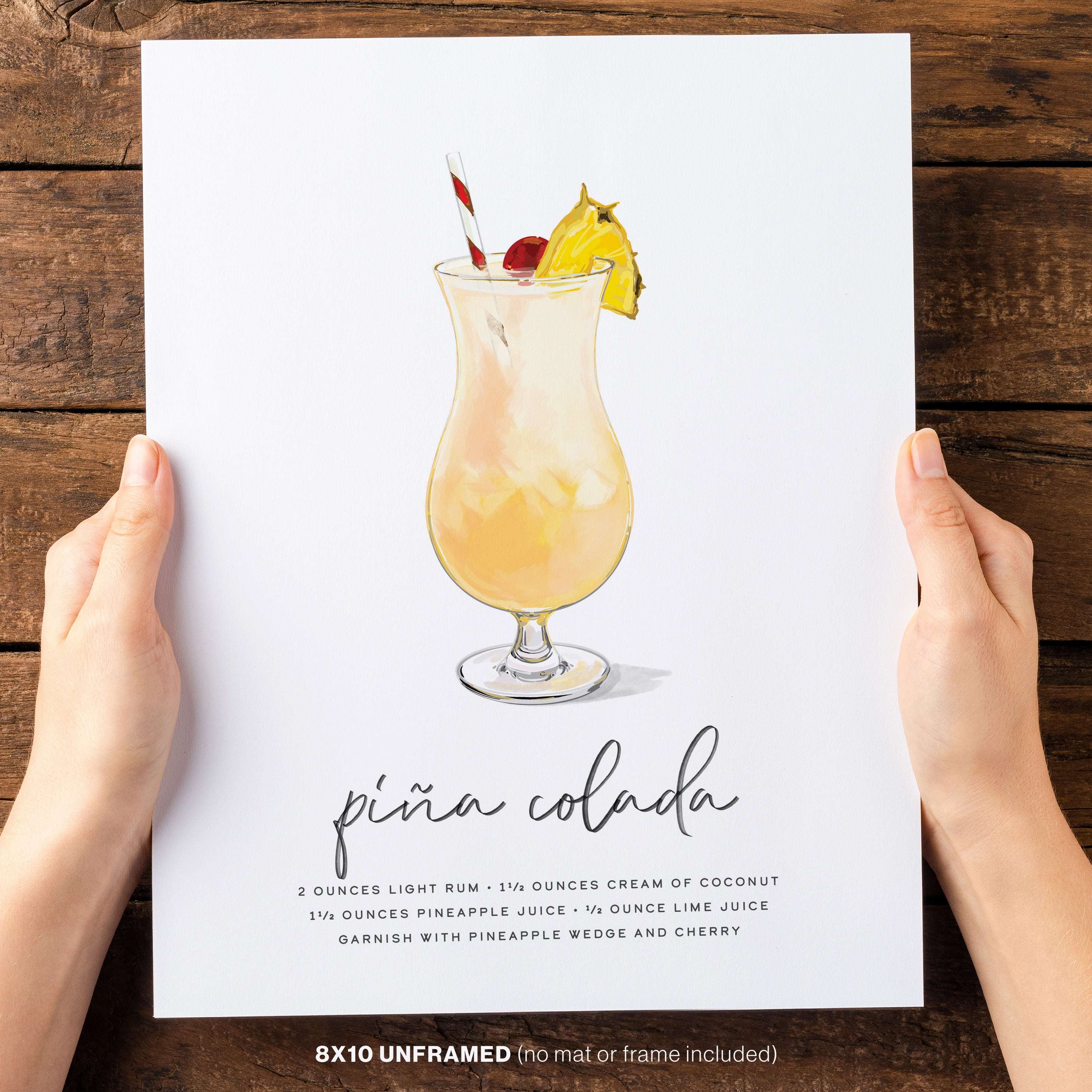 Piña Colada Cocktail Wall Art