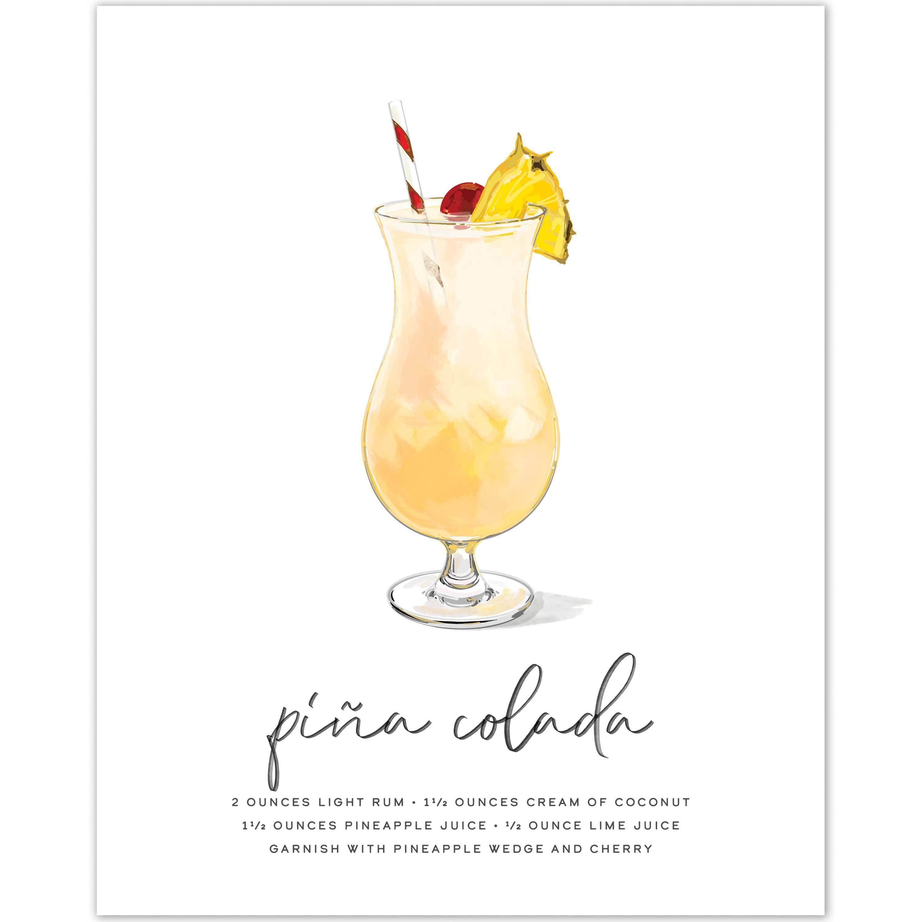 Pina Colada Cocktail Wall Art feature image