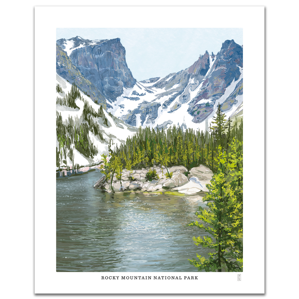 Rocky Mountain National Park art print hand-signed by the artist