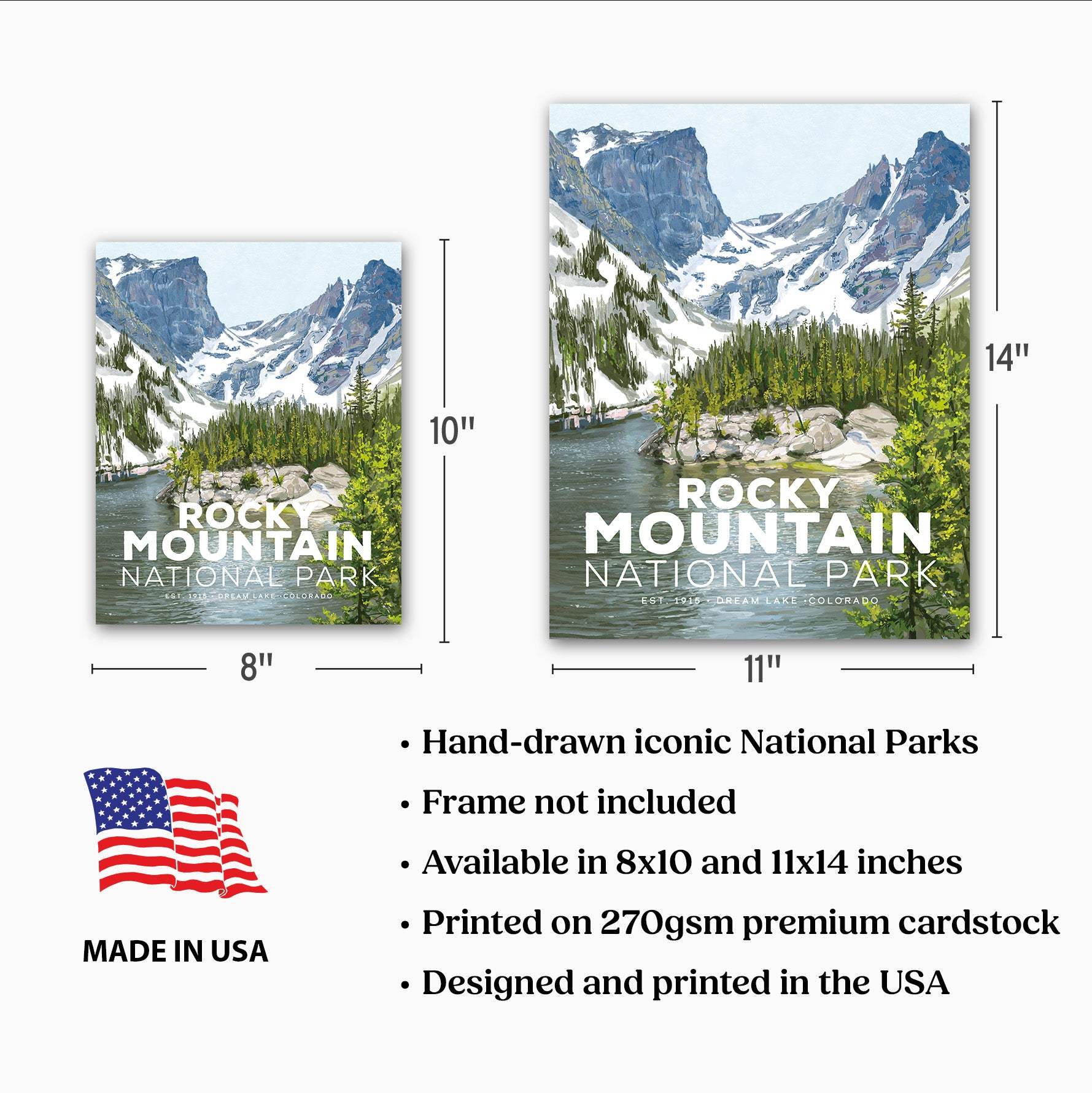 WPA National Park Poster Dimensions